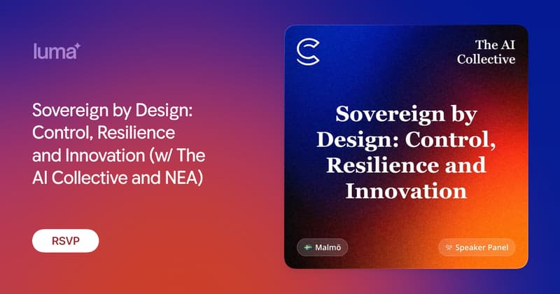 Sovereign by Design: Control, Resilience and Innovation (w/ The AI Collective and NEA)