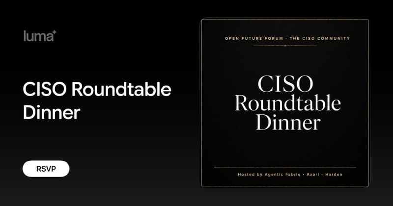 CISO Roundtable Dinner event image