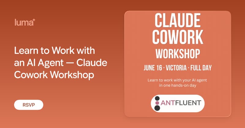 Learn to Work with an AI Agent - Claude Cowork Workshop promotional image