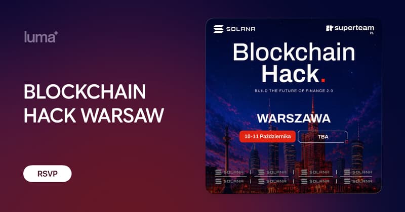 Grafika wydarzenia Blockchain Hack Warsaw
