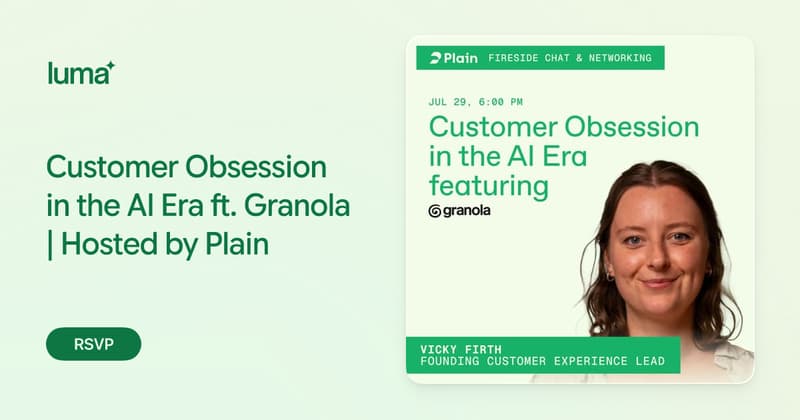 Customer Obsession In AI Era ft. Granola event image
