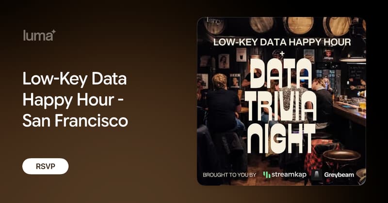Low-Key Data Happy Hour event image