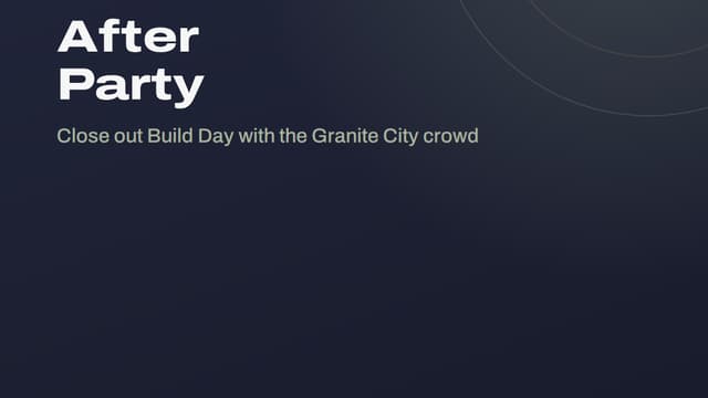 Granite City Sessions: After Party at The Commons