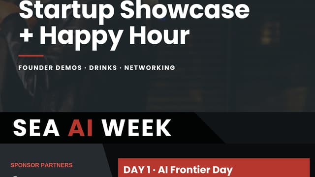 [AI Week] AI Frontier Day Startup Showcase & Happy Hour