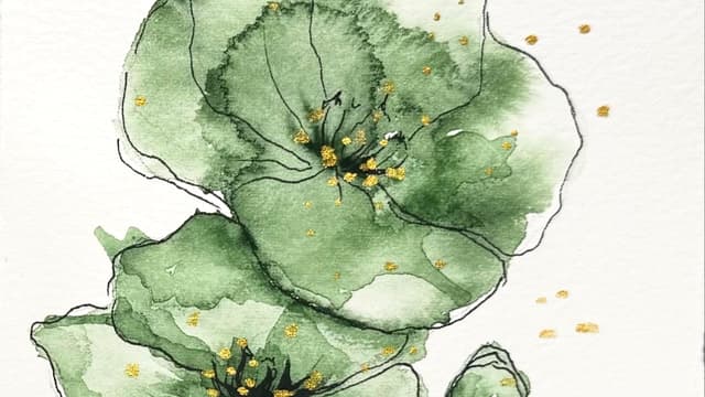 Fleurs à l'aquarelle