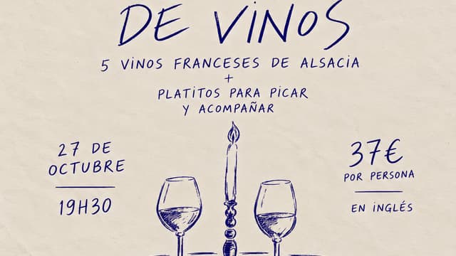 Cata de 5 vinos de Alsacia