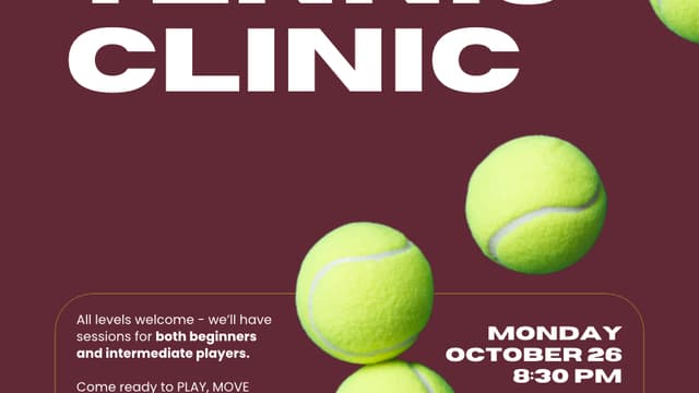 Indoor Tennis Clinic