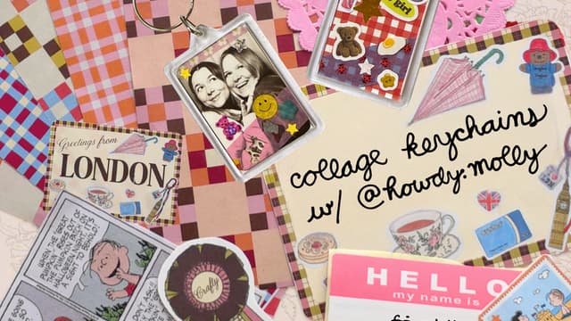 cutie collage keychains w/ @howdy.molly