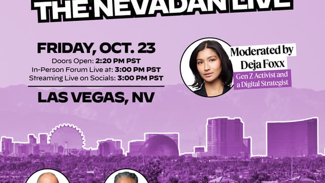 A COURIER x The Nevadan Midterm Event: Live candidate forum with a Get Out the Vote activation