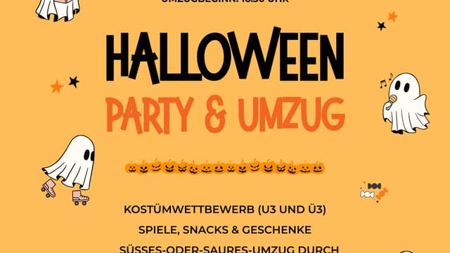 NEST HALLOWEEN PARTY mit Umzug