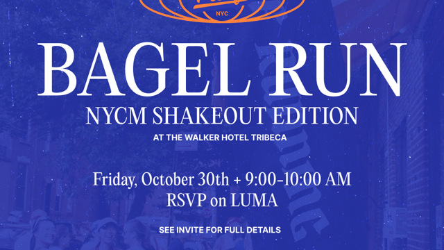 PROOF x rabbit - NYCM Bagel Shakeout Run