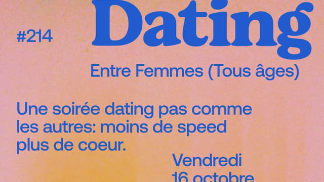 Slow Dating Montréal #214 (Entre femmes - Tous âges)
