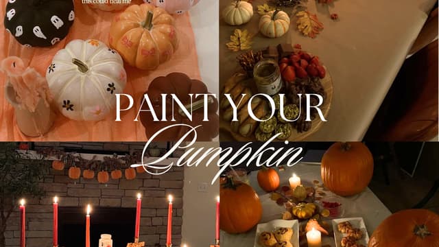 PAINT YOUR PUMPKIN 🎃✨