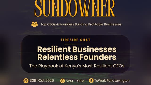 Nairobi Business Leaders Sundowner Vol 2.
