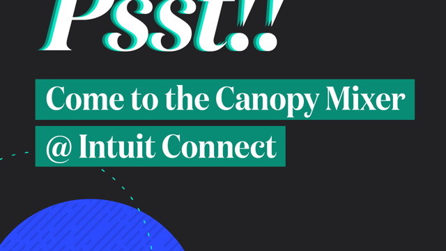 Canopy Mixer @ Intuit Connect