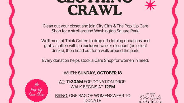The Pop-Up Care Shop x City Girls Who Care Clothing Crawl