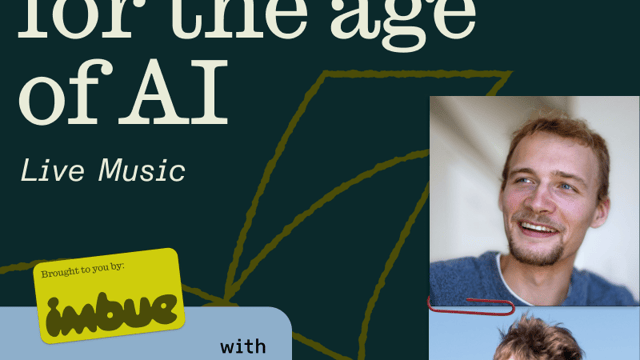 LIVE MUSIC: Folk Songs for the AI Age with Jamie Simon and Eric Michaud