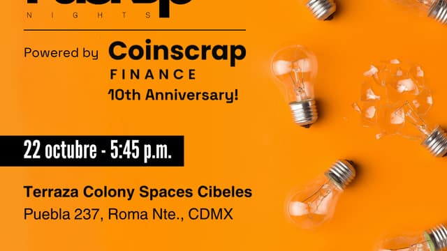 Fuckup Nights X Coinscrap Finance | 10° Aniversario