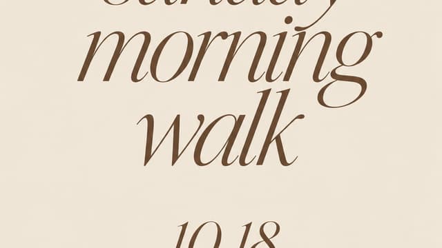 Cosy Sunday Morning Walk