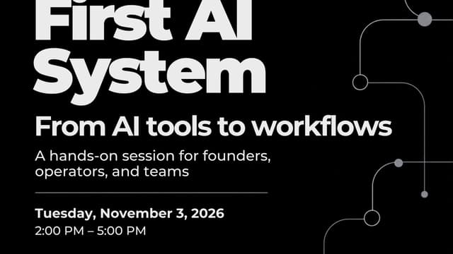 Build Your First AI System: From AI Tools to Workflows