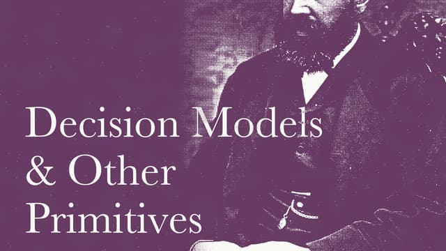 The Toronto LLM Meetup Group - No More LLMs: Decision Models & Other Primitives