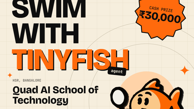 Swim with TinyFish - Bangalore