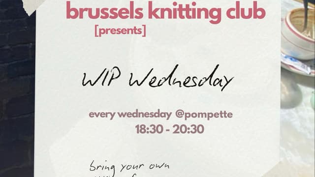 WIP Wednesday - Brussels Knitting Club