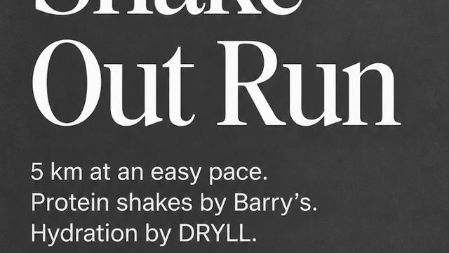 Shake Out Run | CNDO x Barrys x Dryll