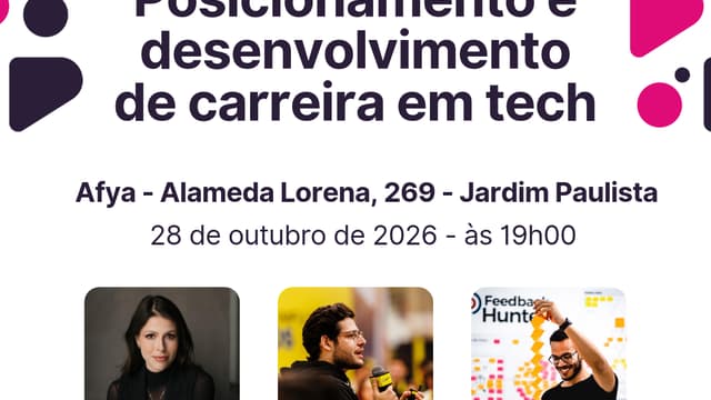 PCamp Pocket SP - Posicionamento e desenvolvimento de carreira em tech