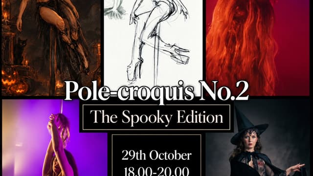 ThirdPlace - Croquis (Kroki) with Aslisu Art & Sthlm Life Drawing Sessions. (POLE-CROQUIS: SPOOKY EDITION)