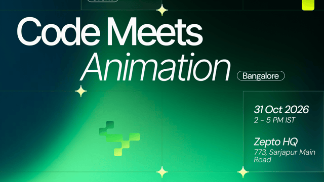 Code Meets Animation - Bangalore