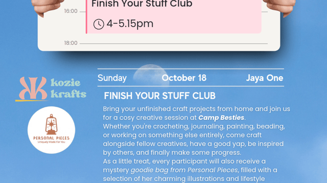 Finish Your Stuff Club by Kozie Krafts x Personal Pieces