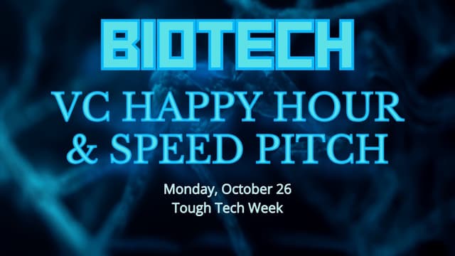 Biotech VC Happy Hour & Speed Pitch w/ Judges from 5AM, Lilly Ventures, and Curie.Bio Breakout Fund