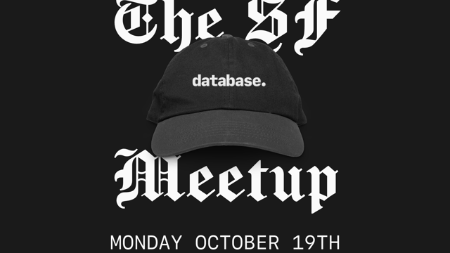 THE SF DATABASE MEETUP: October