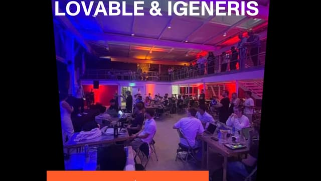 Building your own tools with Lovable & Igeneris