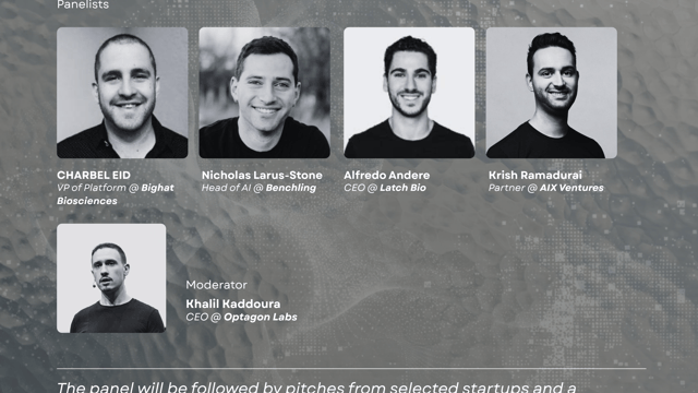 The Next Frontier in AI x Bio: Panel Discussion and Selected Startup Pitches