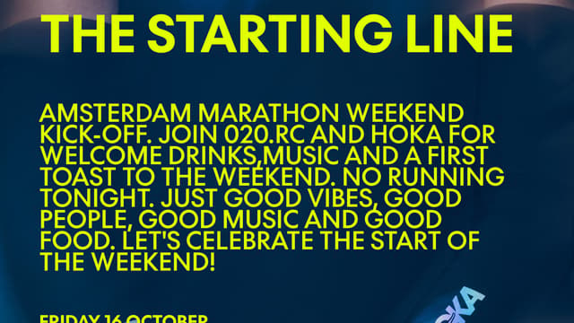020.RC X HOKA - THE STARTING LINE PARTY (INVITE ONLY)