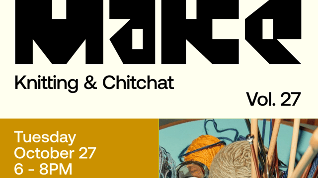 Meet & Make #27 – Tricot 🧶