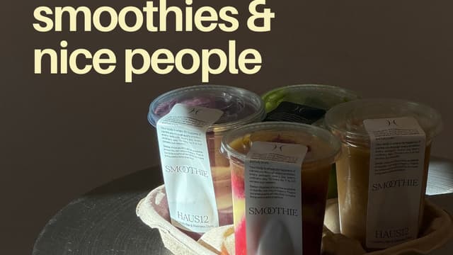 clay, functional smoothies & nice people