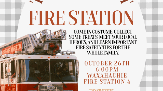 October 26th: Fire Station Trick Or Treat