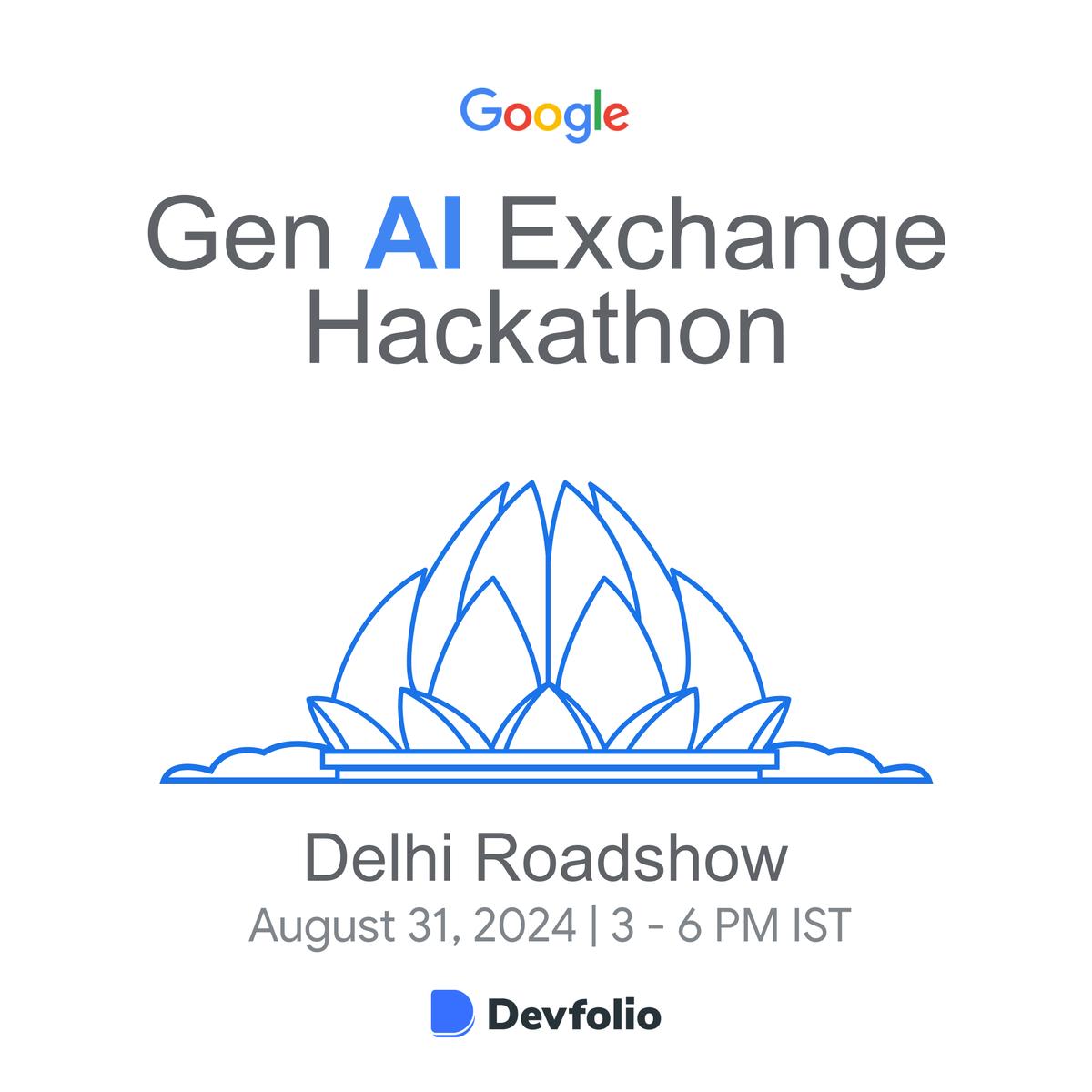 Gen AI Exchange Hackathon Roadshow – Delhi