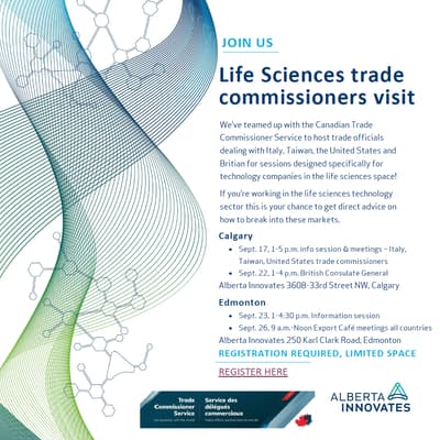 Life sciences trade commissioner information panel