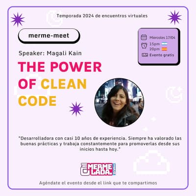 Foto de portada del evento The Power of Clean Code