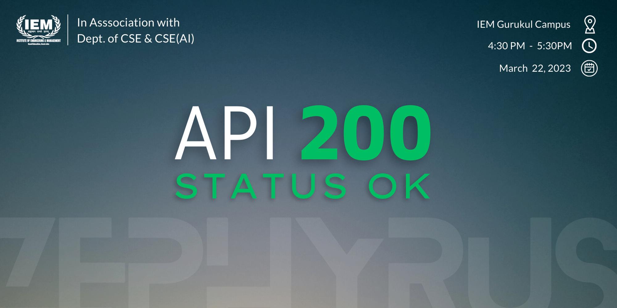 API 200 Status OK - Hands-On Workshop · Luma