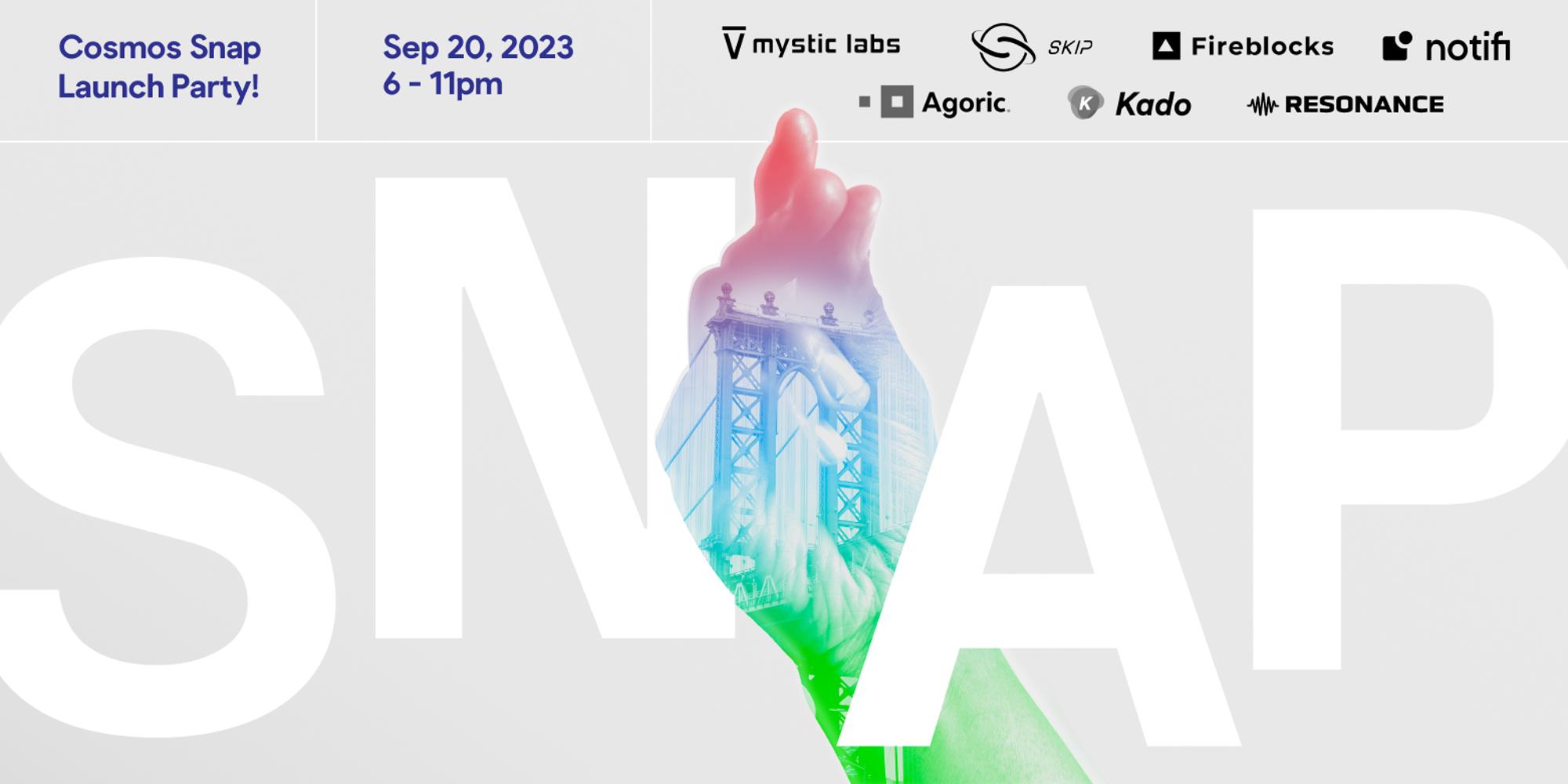 Cosmos Snap Launch Party Luma