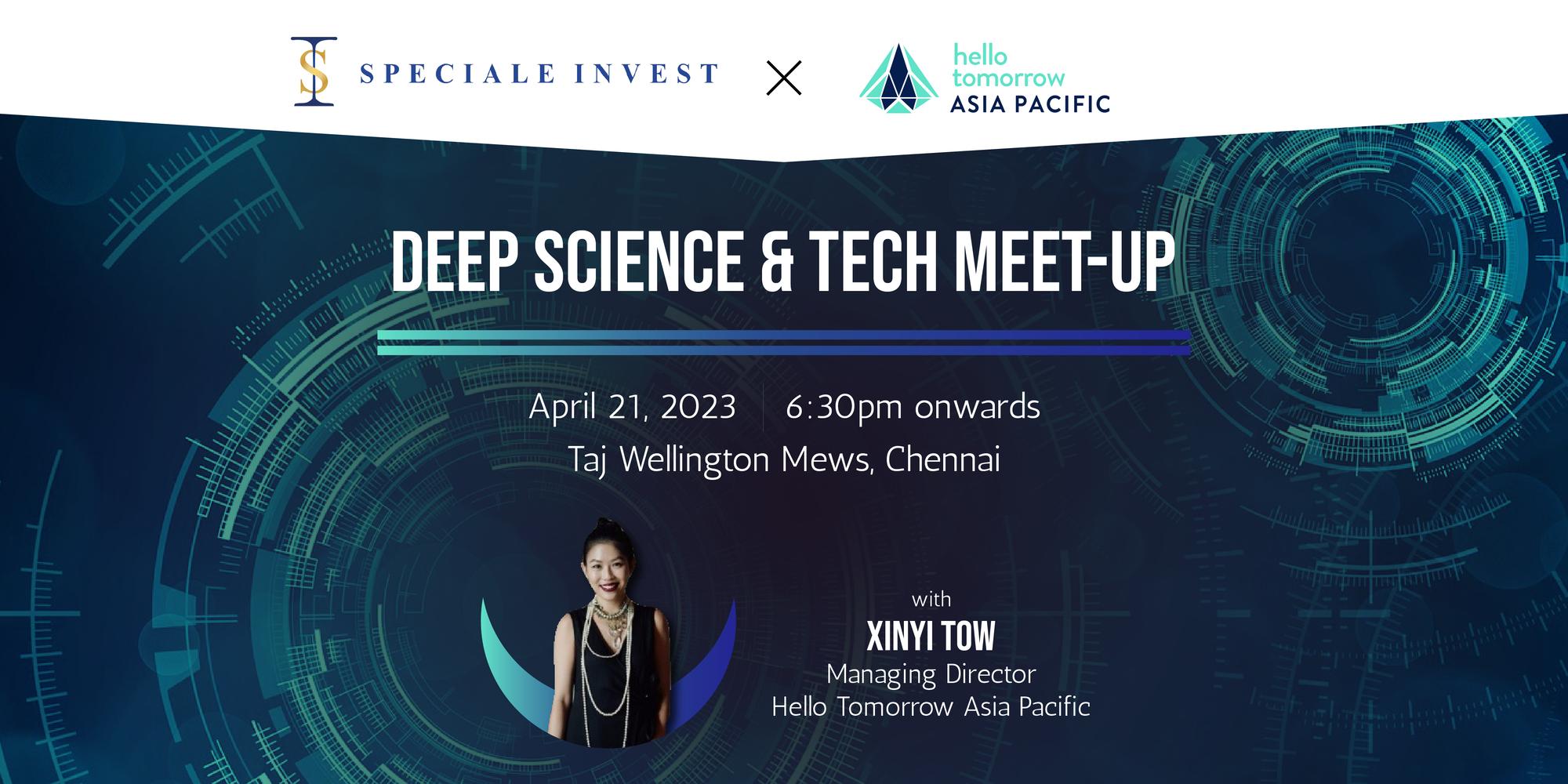 Hello Tomorrow // Deep Science and Tech meet-up - Chennai · Luma