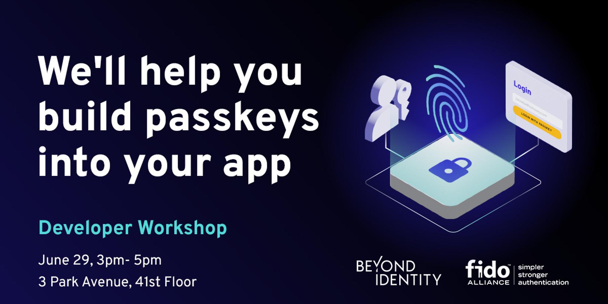 FIDO Passkeys Developer Workshop · Luma