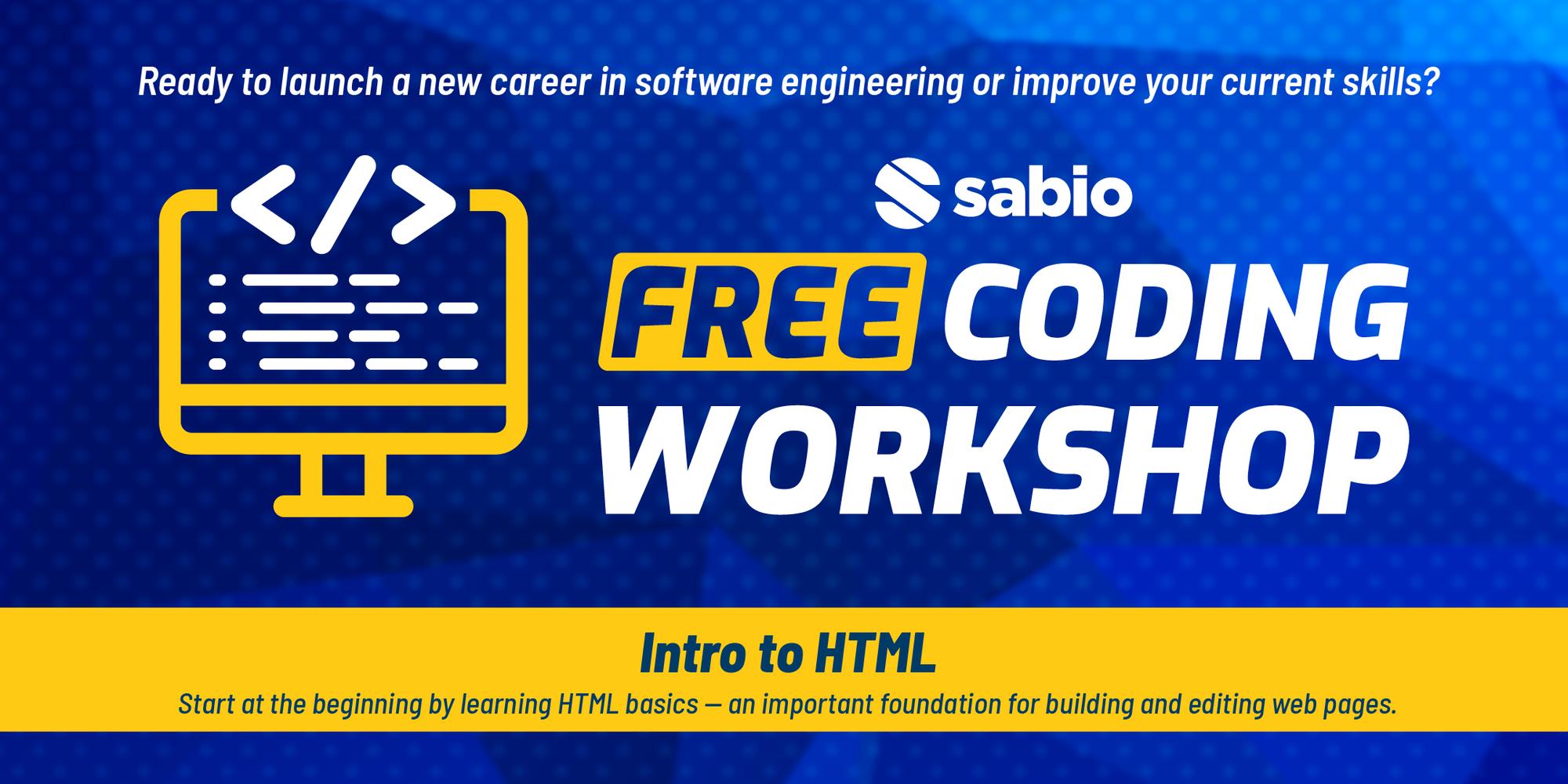 Free Live HTML Workshop · Zoom · Luma