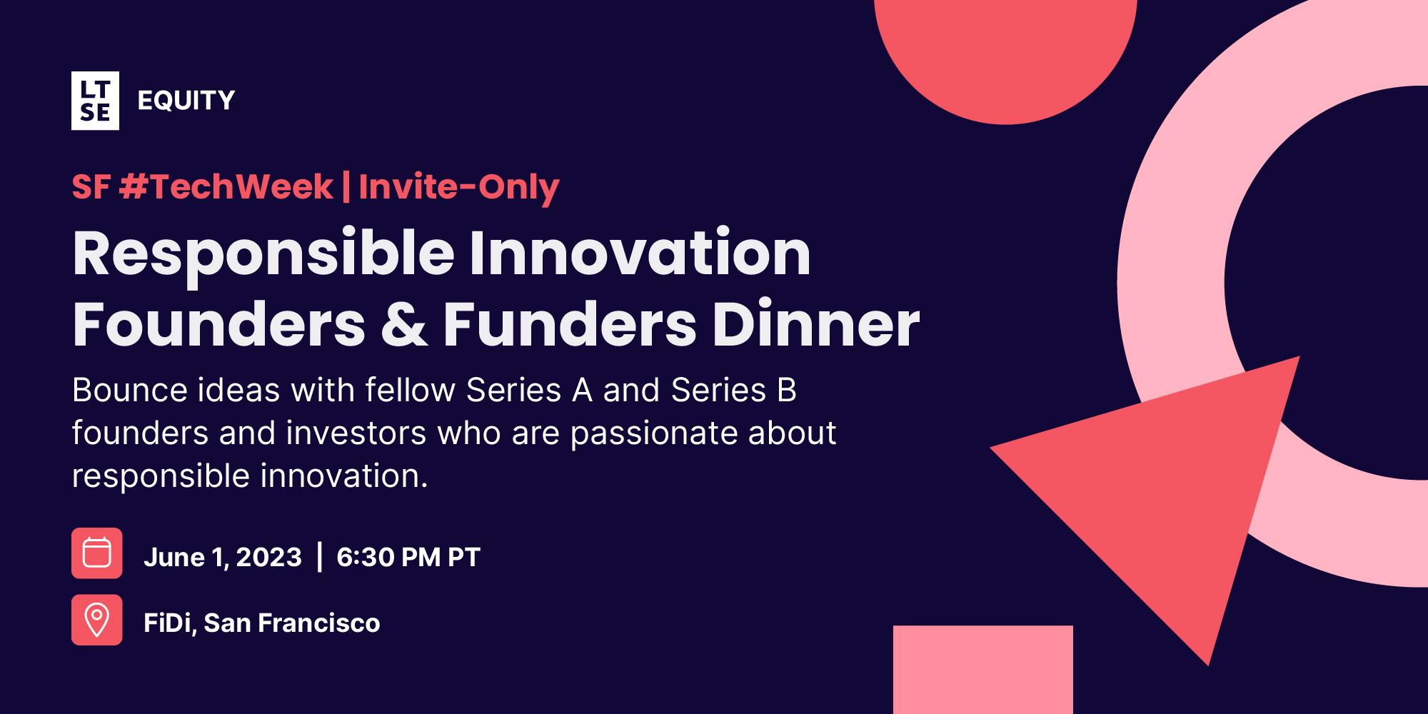Sf Techweek Responsible Innovation Founders Funders Dinner Luma