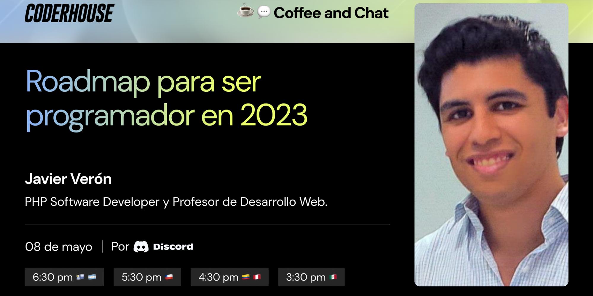 Coffee and Chat: Roadmap para ser programador 2023 · Luma